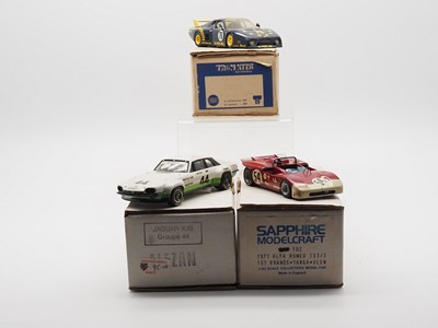 Lot 72 - A group of 1:43 scale hand built resin racing...