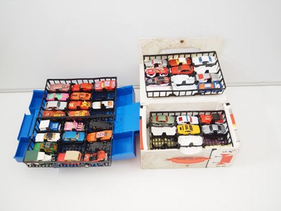 Lot 96 - A pair of MATCHBOX car carry cases from the...
