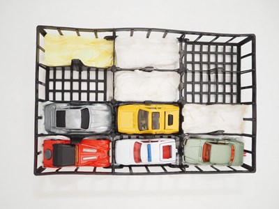 Lot 96 - A pair of MATCHBOX car carry cases from the...