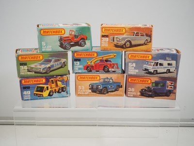 Lot 102 - A group of eight MATCHBOX SUPERFAST models...