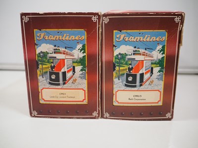 Lot 106 - A group of mostly 1:76 scale model trams by...