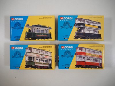 Lot 106 - A group of mostly 1:76 scale model trams by...