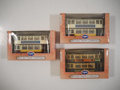 Lot 106 - A group of mostly 1:76 scale model trams by...