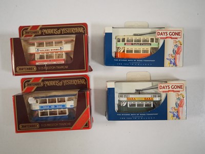 Lot 107 - A group of mostly 1:76 scale model trams by...