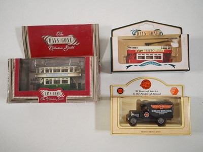 Lot 107 - A group of mostly 1:76 scale model trams by...