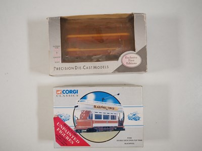 Lot 107 - A group of mostly 1:76 scale model trams by...