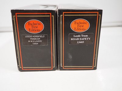Lot 107 - A group of mostly 1:76 scale model trams by...