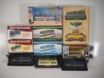Lot 108 - A group of 1:76 Scale diecast Blackpool trams...