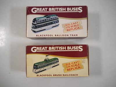 Lot 108 - A group of 1:76 Scale diecast Blackpool trams...