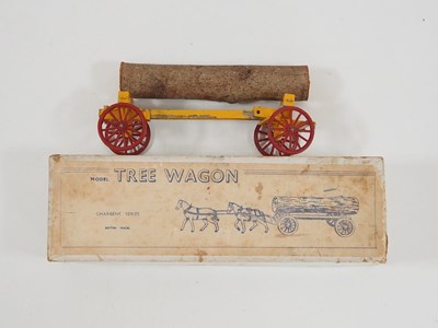 Lot 112 - A CHARBENS Tree Wagon, some damage and horses...