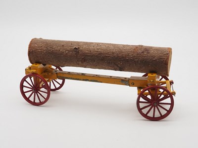Lot 112 - A CHARBENS Tree Wagon, some damage and horses...