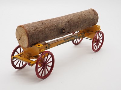 Lot 112 - A CHARBENS Tree Wagon, some damage and horses...