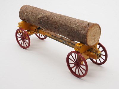 Lot 112 - A CHARBENS Tree Wagon, some damage and horses...