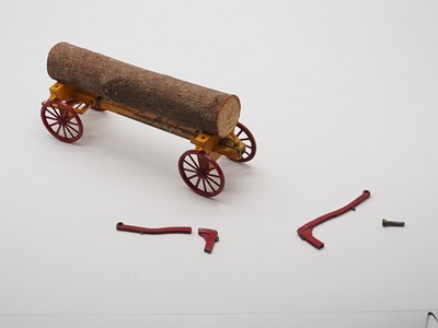 Lot 112 - A CHARBENS Tree Wagon, some damage and horses...