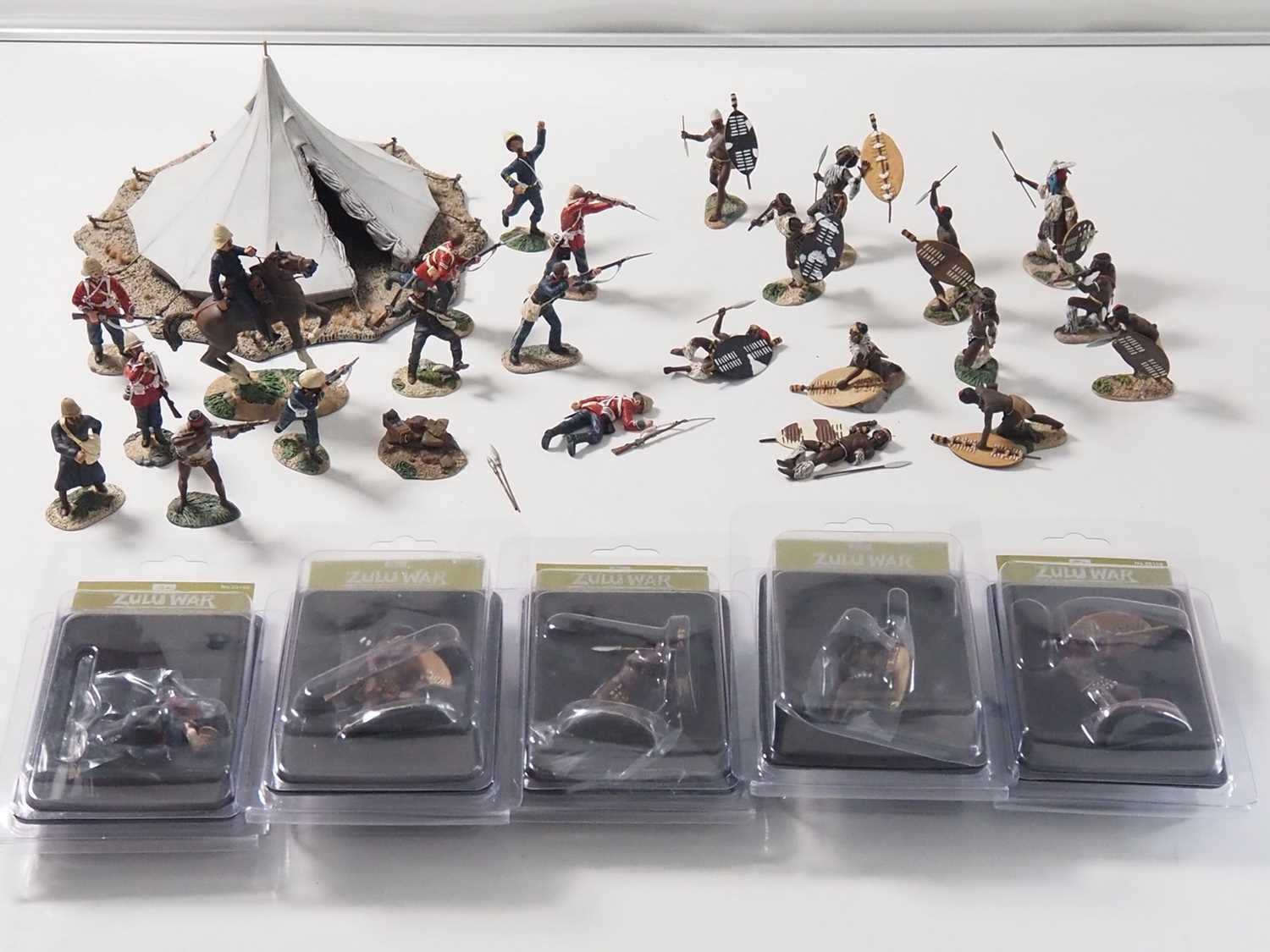 Lot 130 - A group of W BRITAINS diecast Zulu War figures...