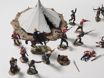 Lot 130 - A group of W BRITAINS diecast Zulu War figures...