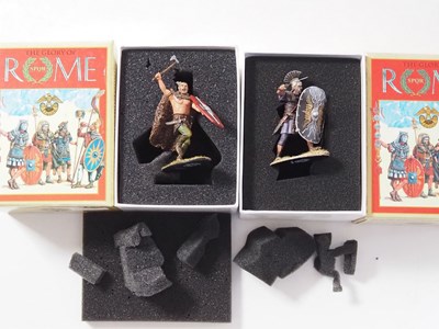 Lot 150 - A group of FIRST LEGION diecast Roman soldier...