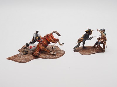 Lot 173 - A pair of AEROART diecast Crusades Dioramas...