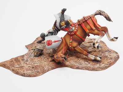 Lot 173 - A pair of AEROART diecast Crusades Dioramas...