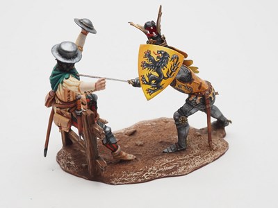 Lot 173 - A pair of AEROART diecast Crusades Dioramas...