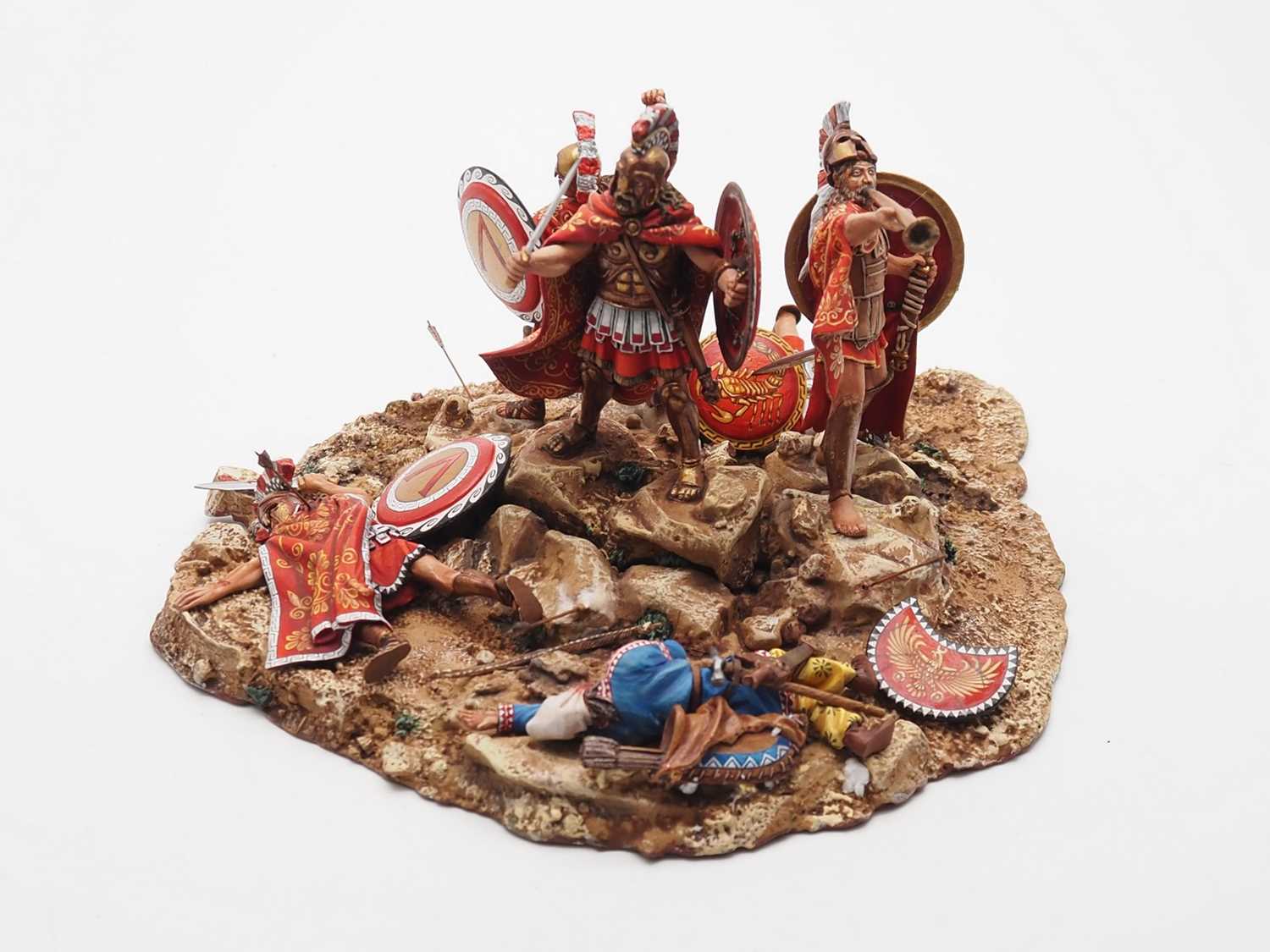 Lot 188 - An Ancient Greek diecast Diorama 'Last Stand...