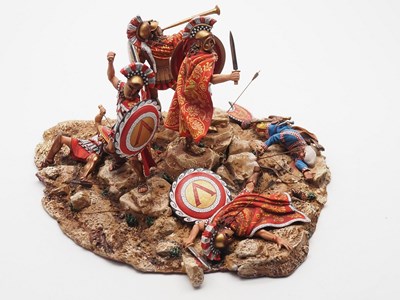 Lot 188 - An Ancient Greek diecast Diorama 'Last Stand...