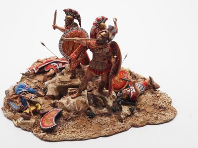 Lot 188 - An Ancient Greek diecast Diorama 'Last Stand...