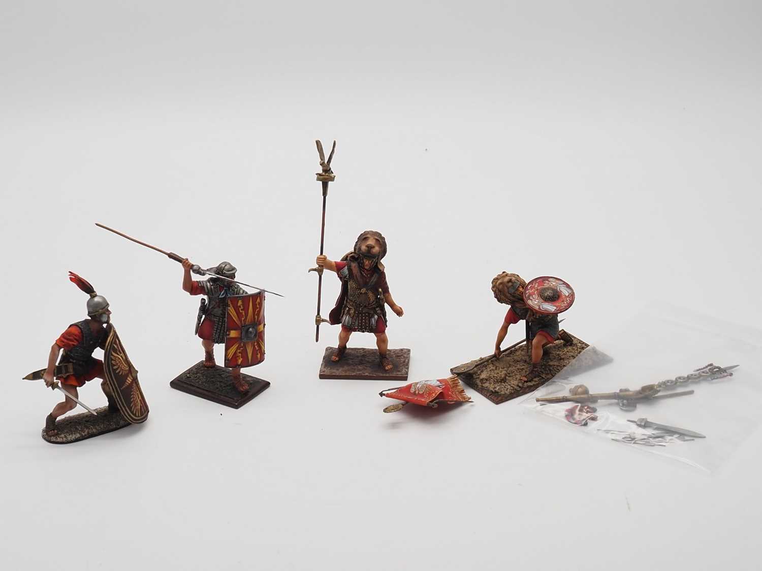 Lot 191 - A group of Russian made diecast Roman figures...