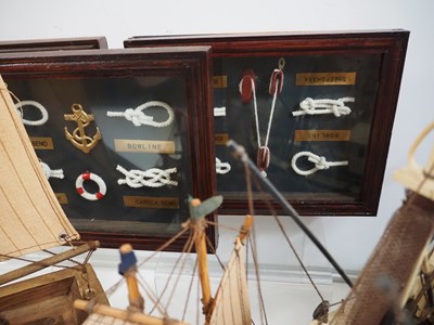 Lot 218 - A small flotilla of model ships together with...