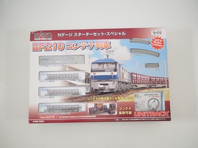 Lot 253 - A KATO 10-010 N gauge EF210 goods train set,...