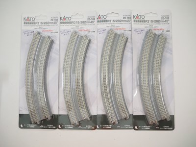 Lot 261 - A group of KATO N gauge Unitrack double track...