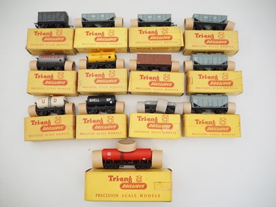 Lot 287 - A group of TRIANG TT gauge wagons of various...