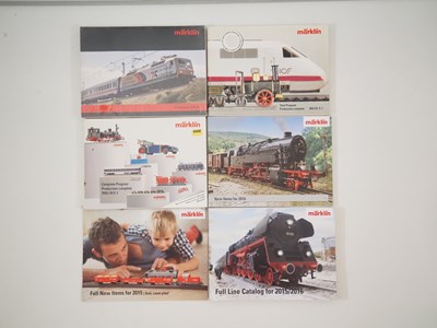 Lot 296 - A group of MARKLIN model railways catalogues...