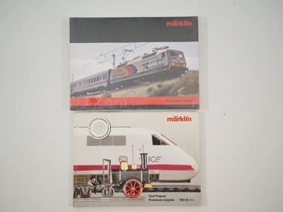 Lot 296 - A group of MARKLIN model railways catalogues...