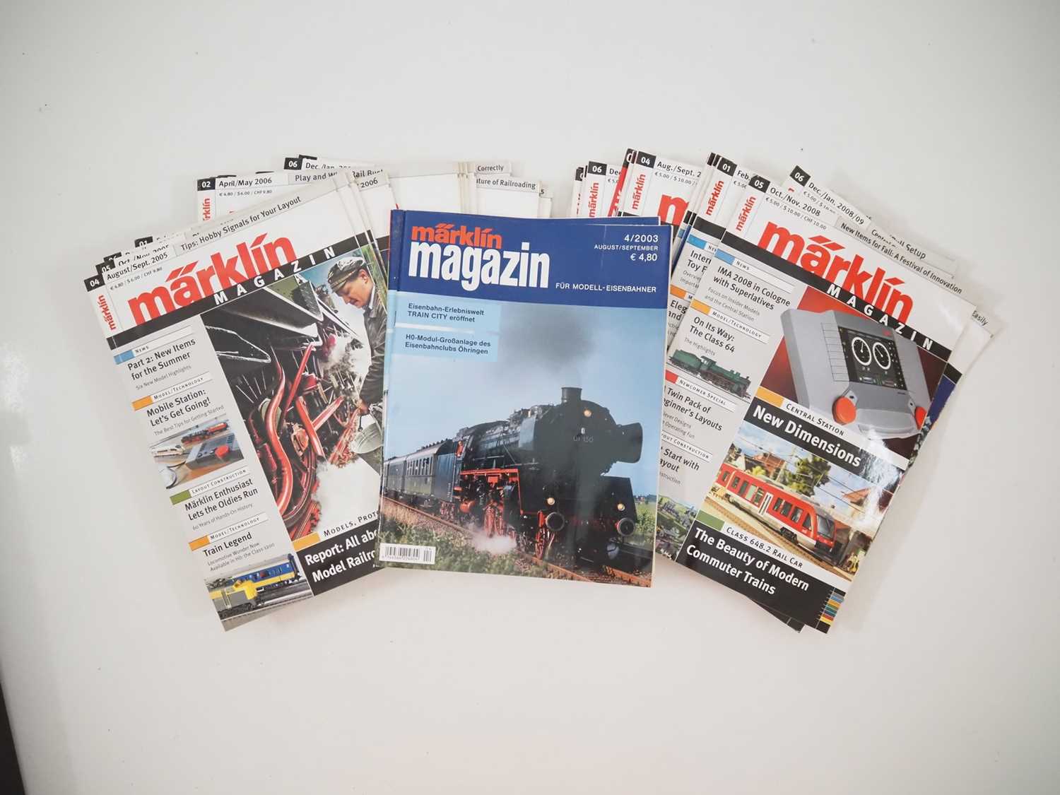 Lot 297 - A quantity of MARKLIN model railways magazines...