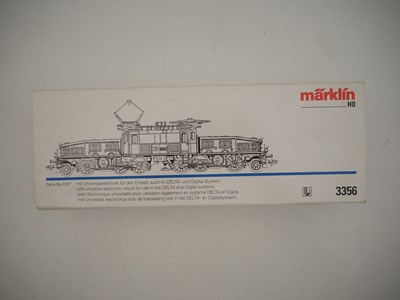 Lot 315 - A MARKLIN 3356 HO gauge Swiss outline...