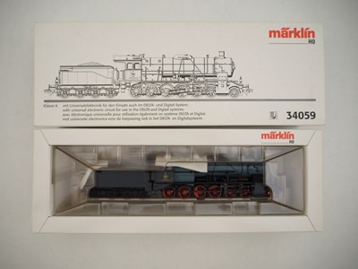 Lot 316 - A MARKLIN 34059 HO gauge Class K steam...