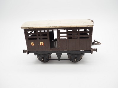 Lot 360 - A HORNBY O gauge clockwork train set...