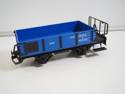 Lot 362 - A mixed group of LGB G gauge rolling stock to...