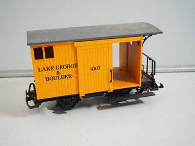 Lot 362 - A mixed group of LGB G gauge rolling stock to...