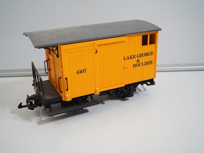 Lot 362 - A mixed group of LGB G gauge rolling stock to...