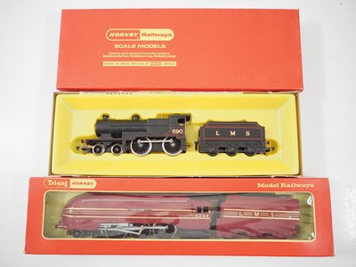 Lot 375 - A pair of OO gauge steam locomotives in LMS...