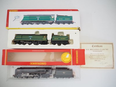 Lot 408 - A pair of HORNBY OO gauge steam locomotives...