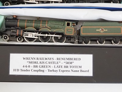 Lot 419 - A pair of WRENN OO gauge Castle class steam...