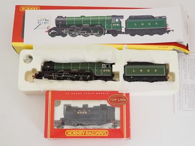 Lot 421 - A pair of HORNBY OO gauge steam locomotives in...