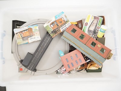 Lot 518 - A large crate of mixed OO gauge accessories to...