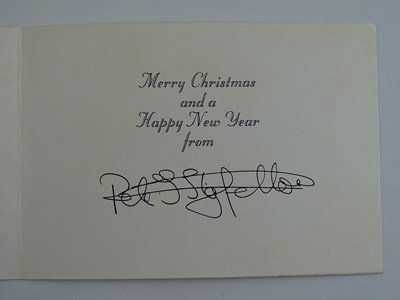 Lot 12 - A hand signed Christmas card from PETER...