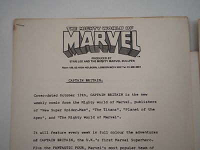 Lot 52 - MARVEL UK PRESS PACK - Supporting information...