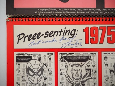 Lot 120 - MIGHTY MARVEL CALENDAR FOR 1975 - Signed by...