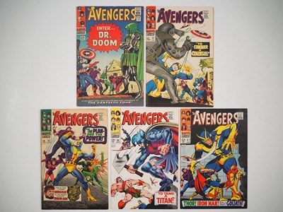 Lot 185 - AVENGERS #25, 37, 42, 50, 51 (5 in Lot) -...